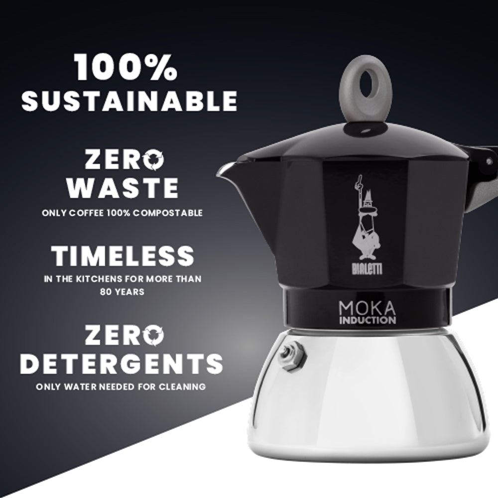 Bialetti - Moka Induction - Black - Espresso Maker
