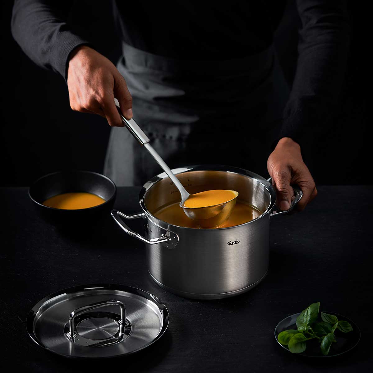 Fissler - Original-Profi Collection® Stainless Steel Stock Pot, 6.7 Quart - 9.5 Inch - Design and Grace
