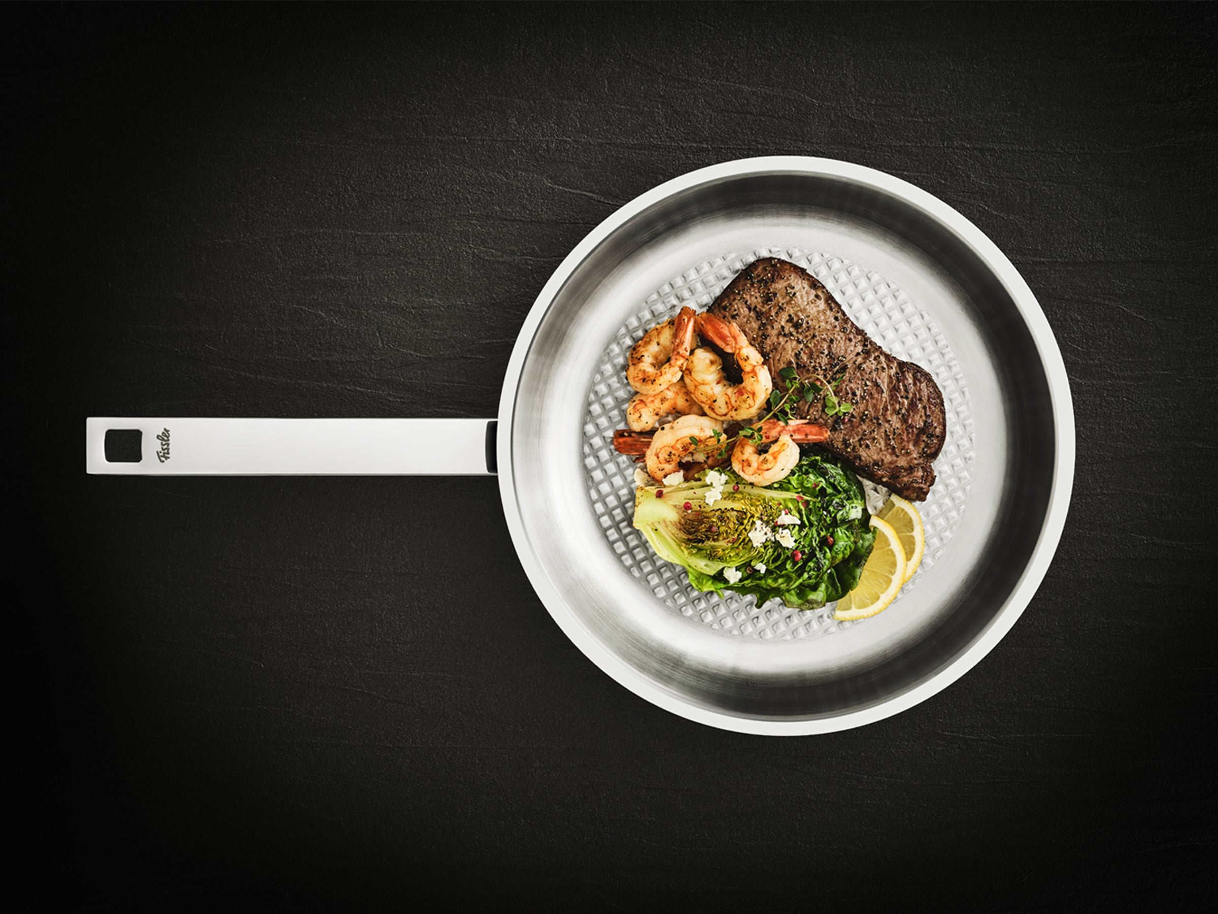 Fissler - Original-Profi Collection® Stainless Steel Frying Pan, 9.5 Inch - Design and Grace