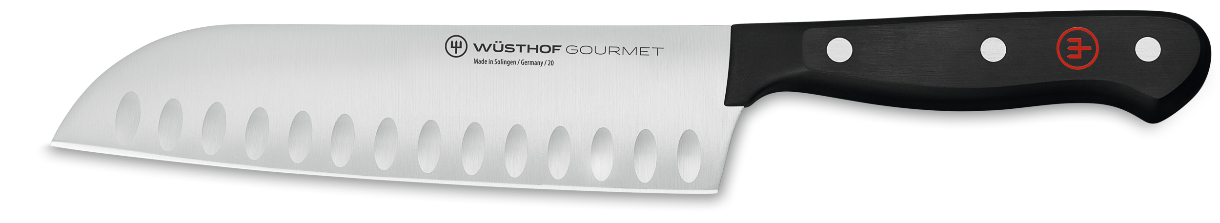 Wüsthof GOURMET 7" Santoku Knife Hallow Edge