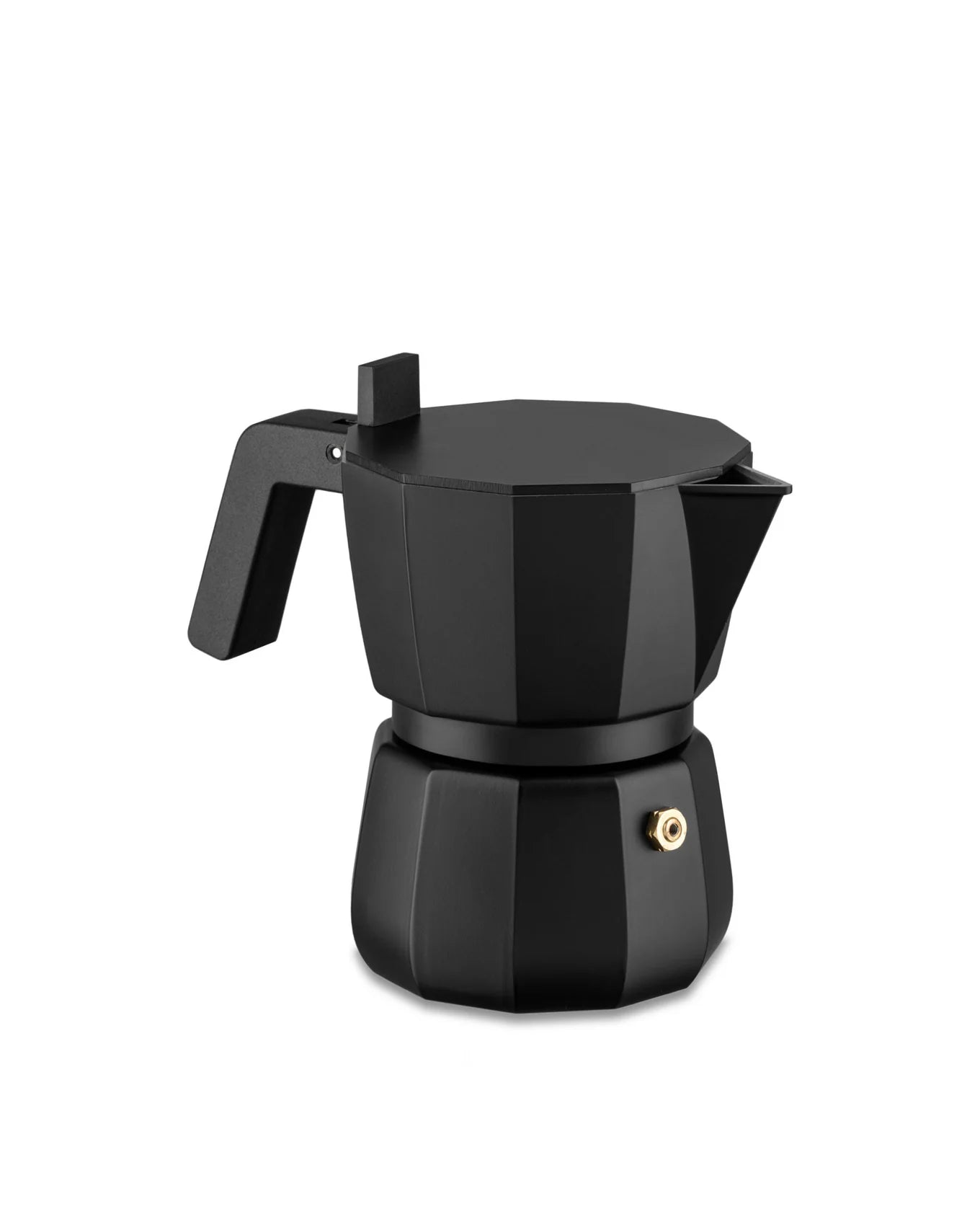 Alessi Moka Stove Top Espresso Maker by David Chipperfield DC06 - Black