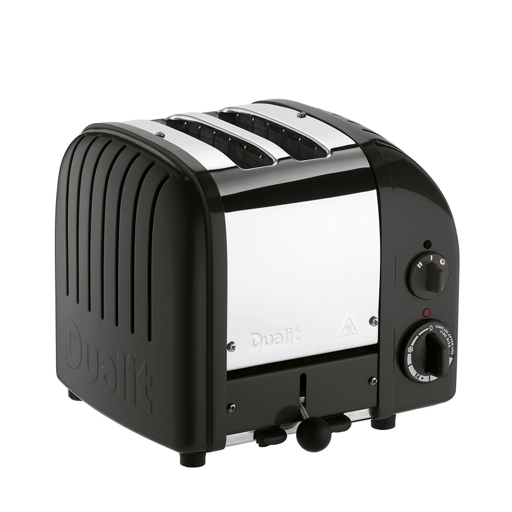 Dualit Classic 2-Slice Toaster - Matt Black | Handcrafted in England | Authorized USA Dealer