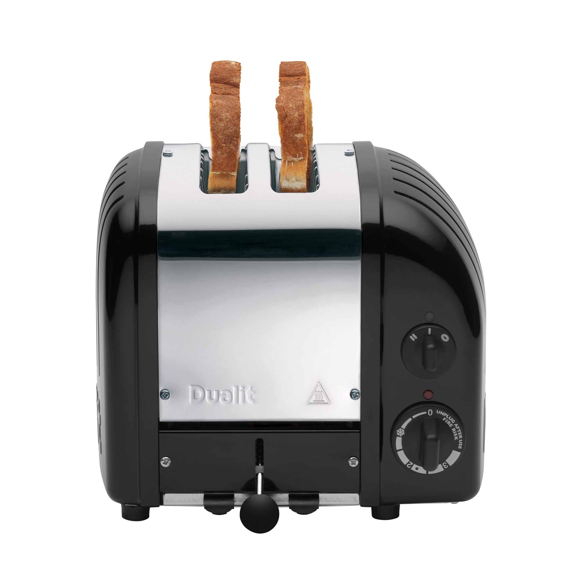 Dualit Classic 2-Slice Toaster - Matt Black | Handcrafted in England | Authorized USA Dealer