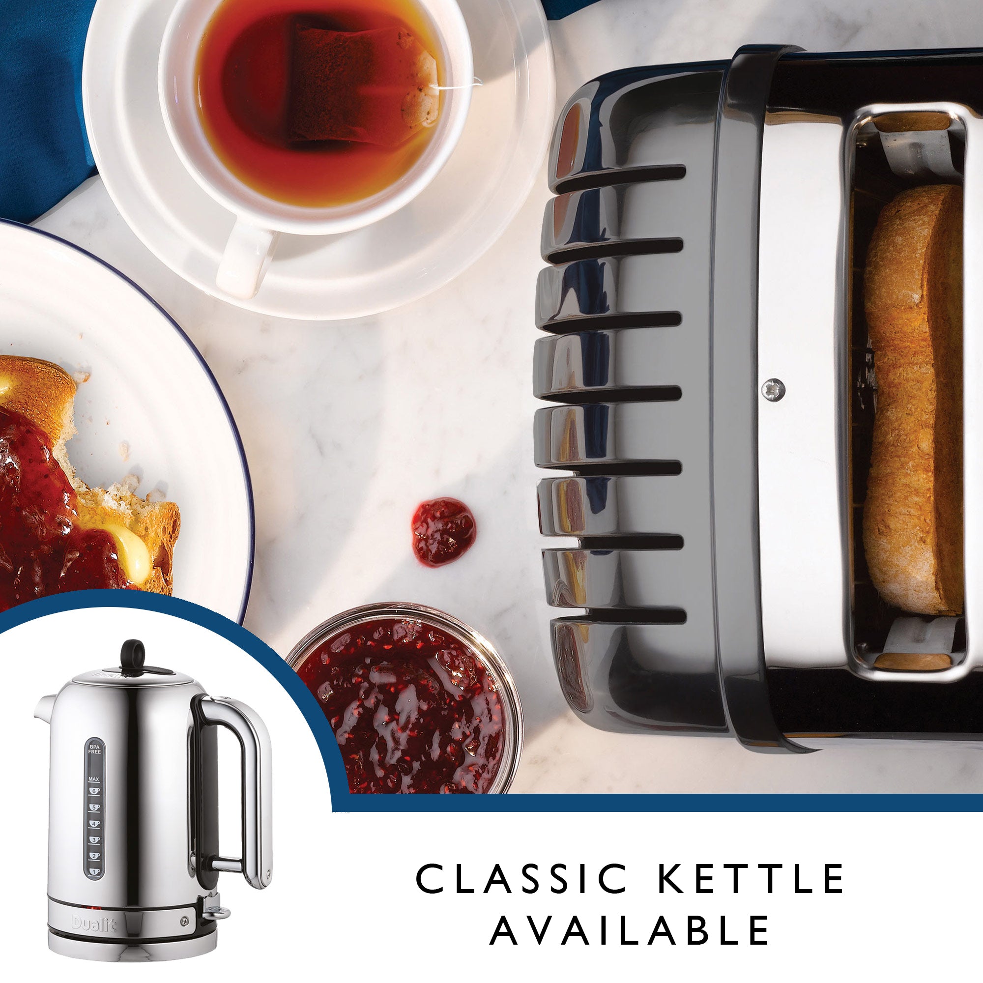 Dualit Classic 2-Slice Toaster - Metallic Charcoal | Handcrafted in England | Authorized USA Dealer