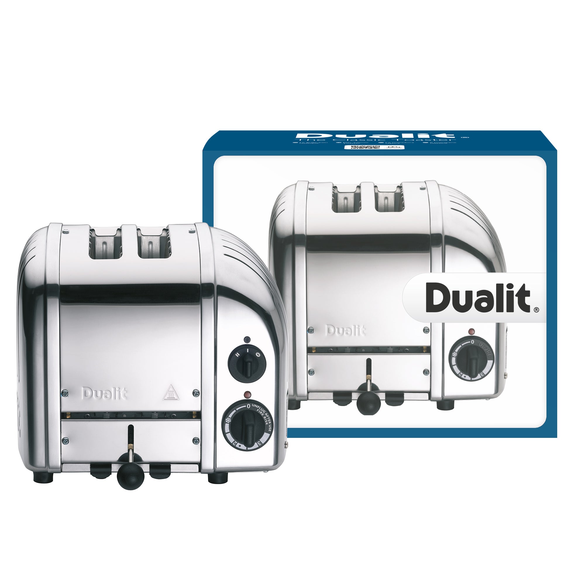 Dualit Classic 2-Slot Toaster - Polished Chrome | Handcrafted in England | Authorized USA Dealer