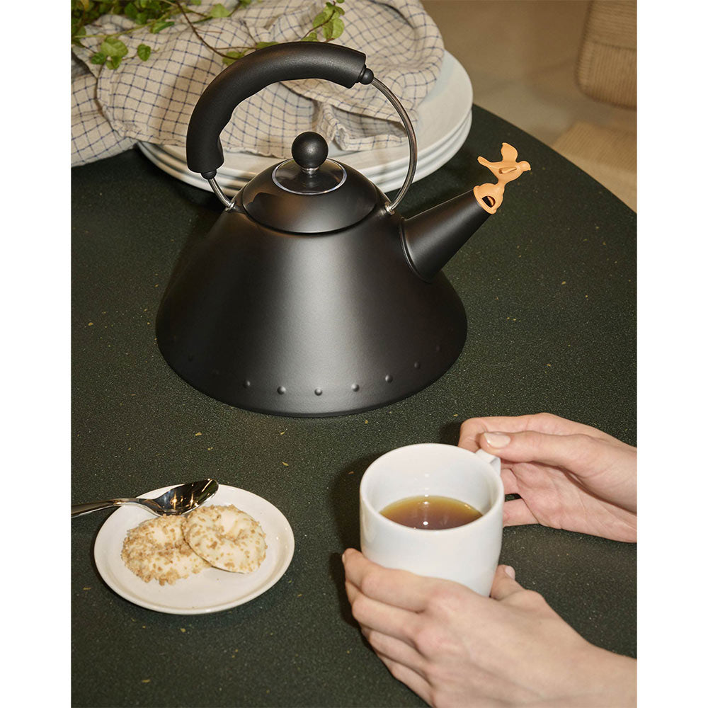 Alessi Michael Graves 9093 Whistling Bird Kettle - Black