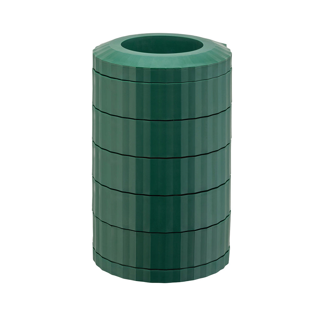 Alessi MDL19 GR Plissé Capsule Holder for Nespresso Machines - Green