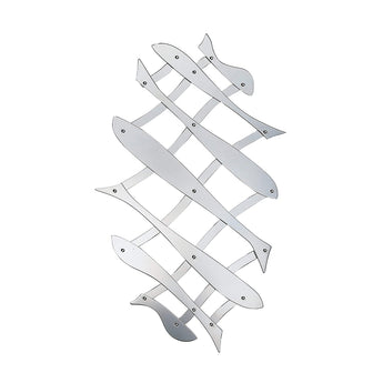 Alessi"Pescher" Extensible Trivet in 18/10 Stainless Steel Mirror Polished - Silver - Design and Grace