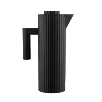Alessi MDL12 B Plissé Thermo Insulated Jug - Black - Design and Grace