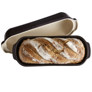 Emile Henry - Pullman/Long Loaf Bread Baker - Charcoal - Design and Grace
