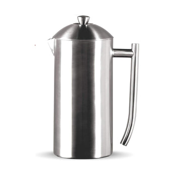 Frieling Double-Walled Stainless Steel French Press Coffee Maker - Brushed Finish - Design and Grace