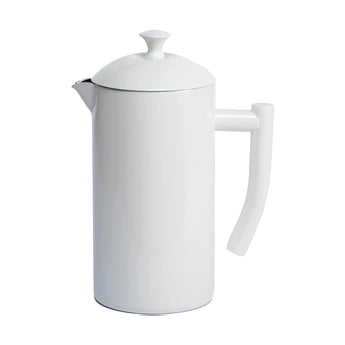 Frieling Double-Walled Stainless Steel French Press Coffee Maker - White - Design and Grace