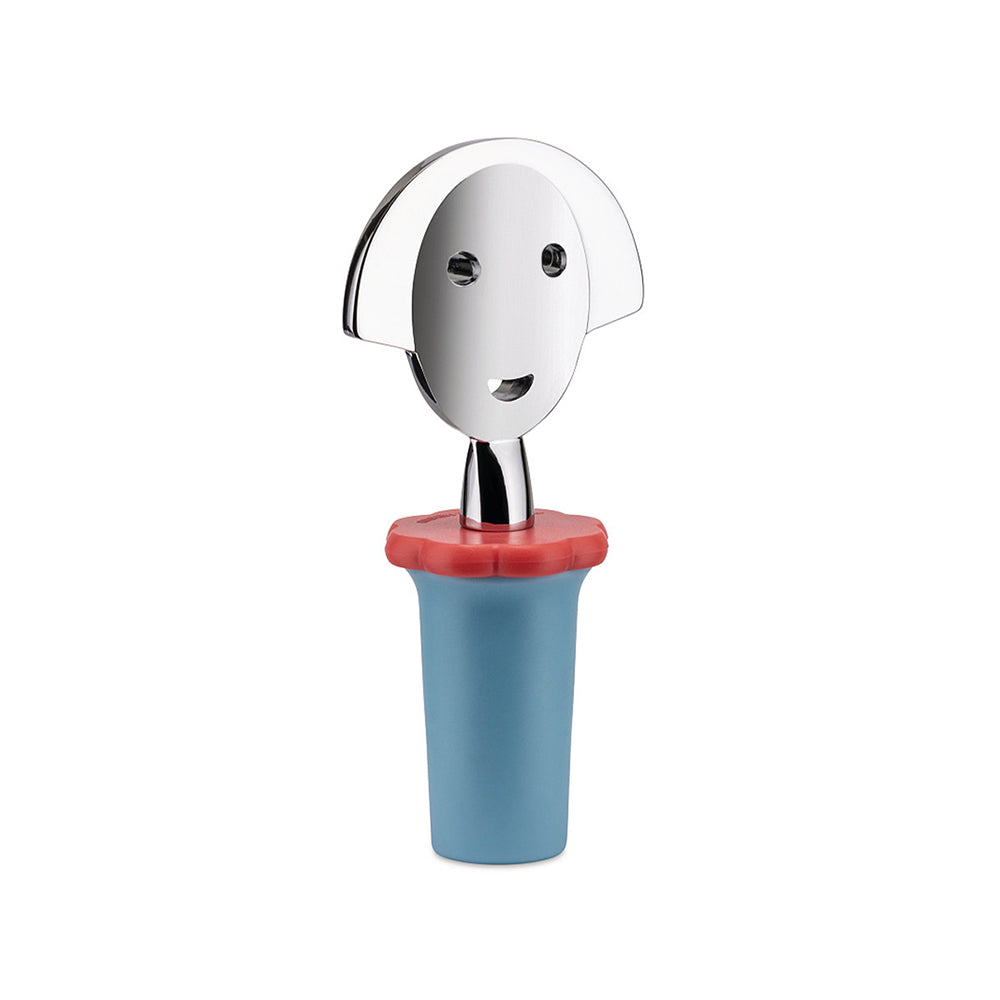 Alessi Anna Stop 2 Bottle Stopper - Light Blue or Black