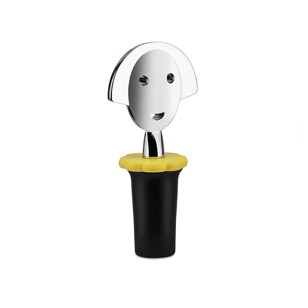 Alessi Anna Stop 2 Bottle Stopper - Light Blue or Black