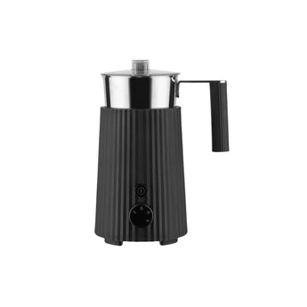 Alessi Plissé Multifunction Milk Frother - Black - Design and Grace