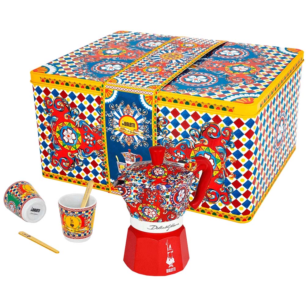 Bialetti - Moka Express Sicilian Cart Gift Set- Dolce & Gabbana