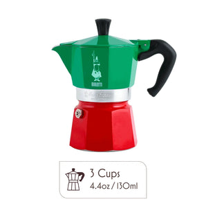 Bialetti Moka Express Italia 3 Cup Aluminum Moka Pot