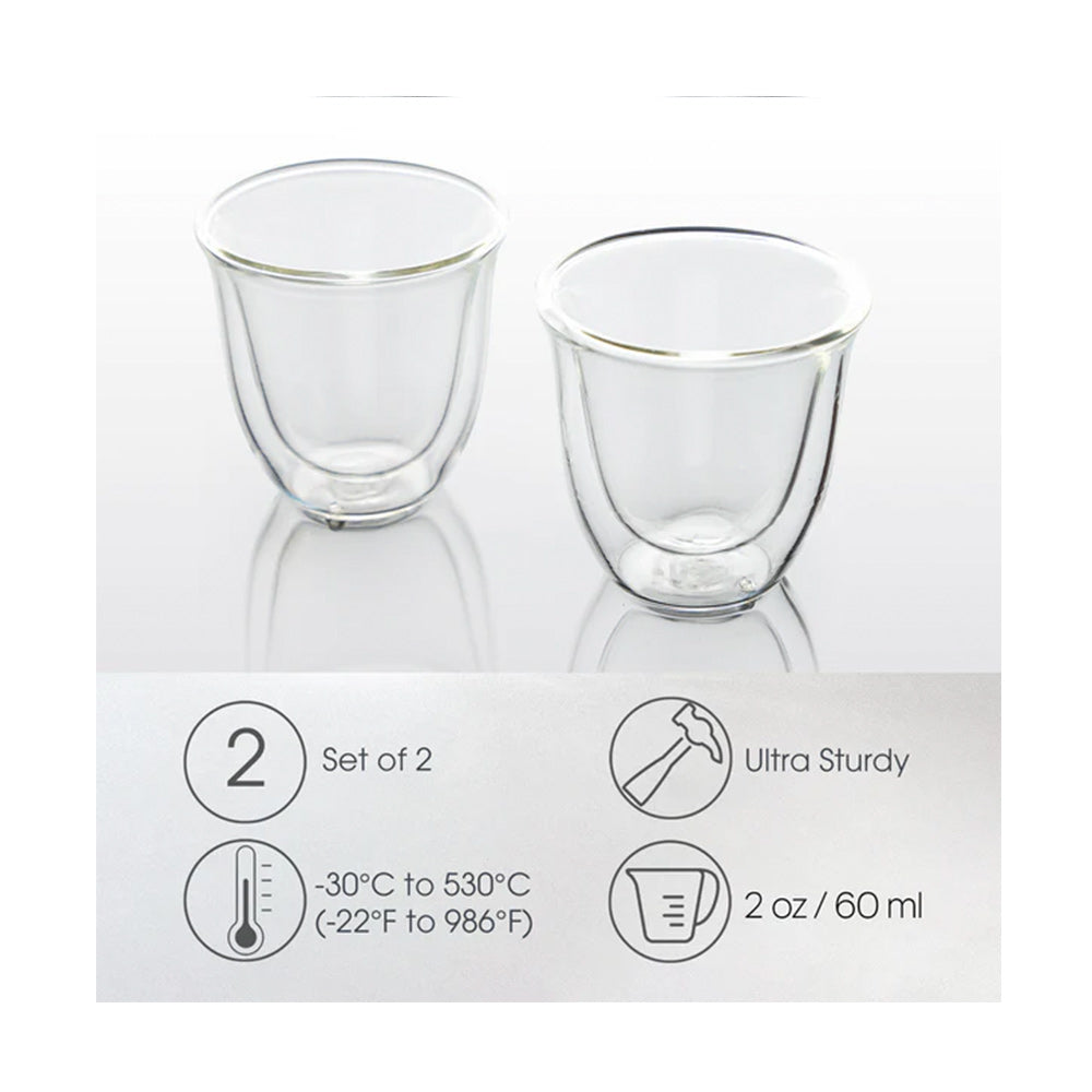 Brod & Taylor - Double-Wall Insulated Espresso Glasses - 2 Pack
