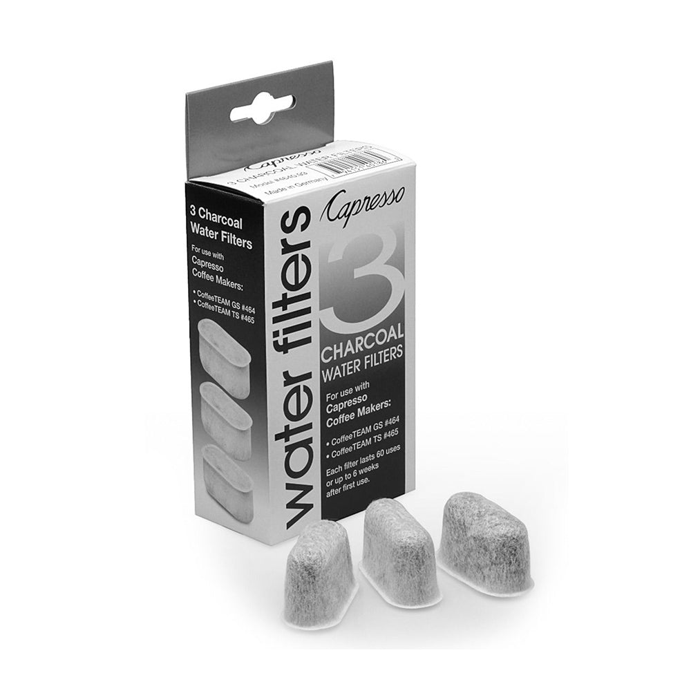 Capresso Charcoal Water Filters, CoffeeTEAM 4640.93 - 3-Pack - Design and Grace