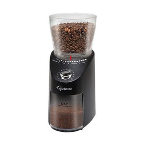 Capresso Infinity Plus Conical Burr Coffee Grinder - Black - Design and Grace