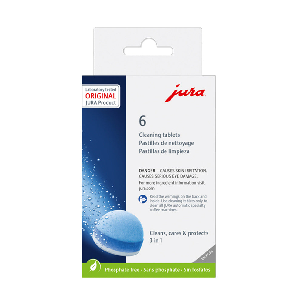 Jura 3-Phase Cleaning Tablets 24224 - Pack of 6