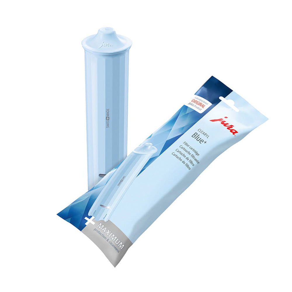 Jura Clearyl Blue Plus Water Filter cartridge in packaging