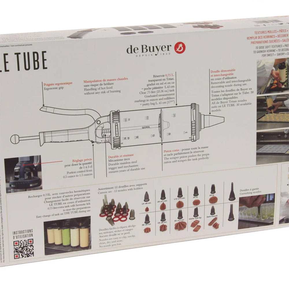De Buyer LE TUBE Decorating Tool 18-Piece Set