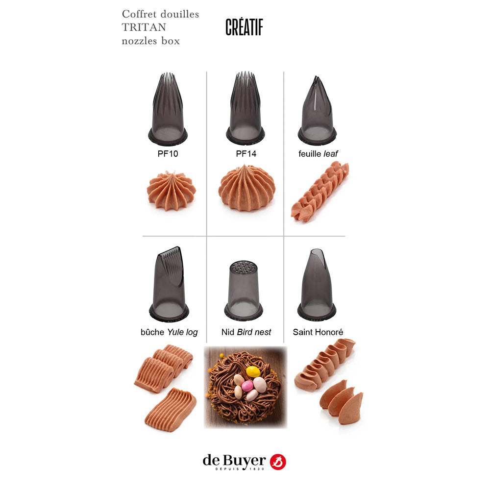 De Buyer LE TUBE Creative 6 Tips
