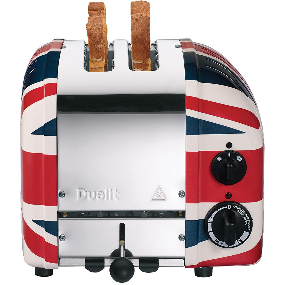 Dualit toaster with Union Jack design on a white background