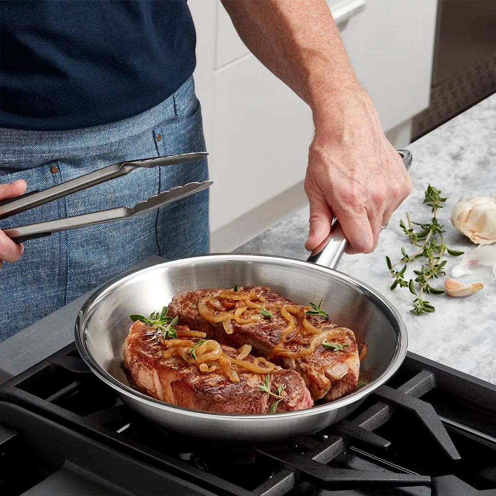 Fissler - M5 Pro-Ply 8-Inch 5 Ply Stainless Steel Frying Pan - Oven & Dishwasher Safe