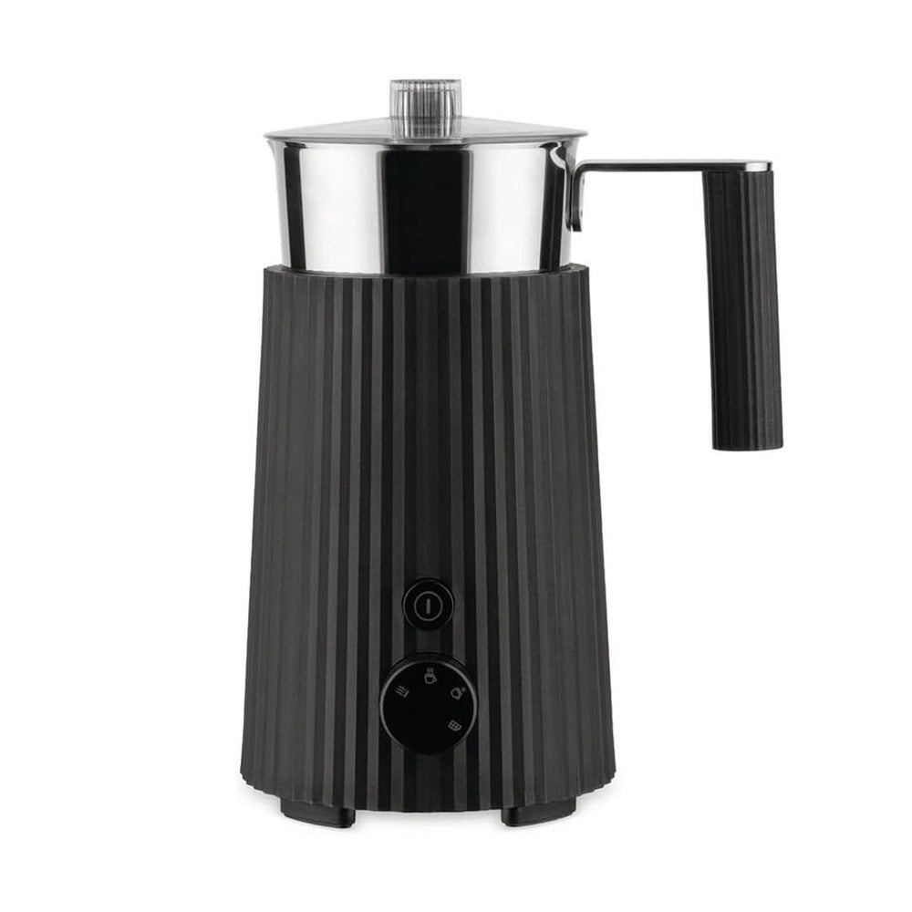Alessi Plissé Multifunction Milk Frother/Jug Black