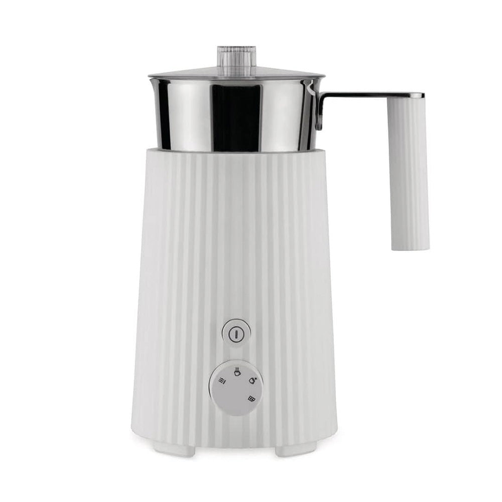 Alessi Plissé Multifunction Milk Frother/Jug White