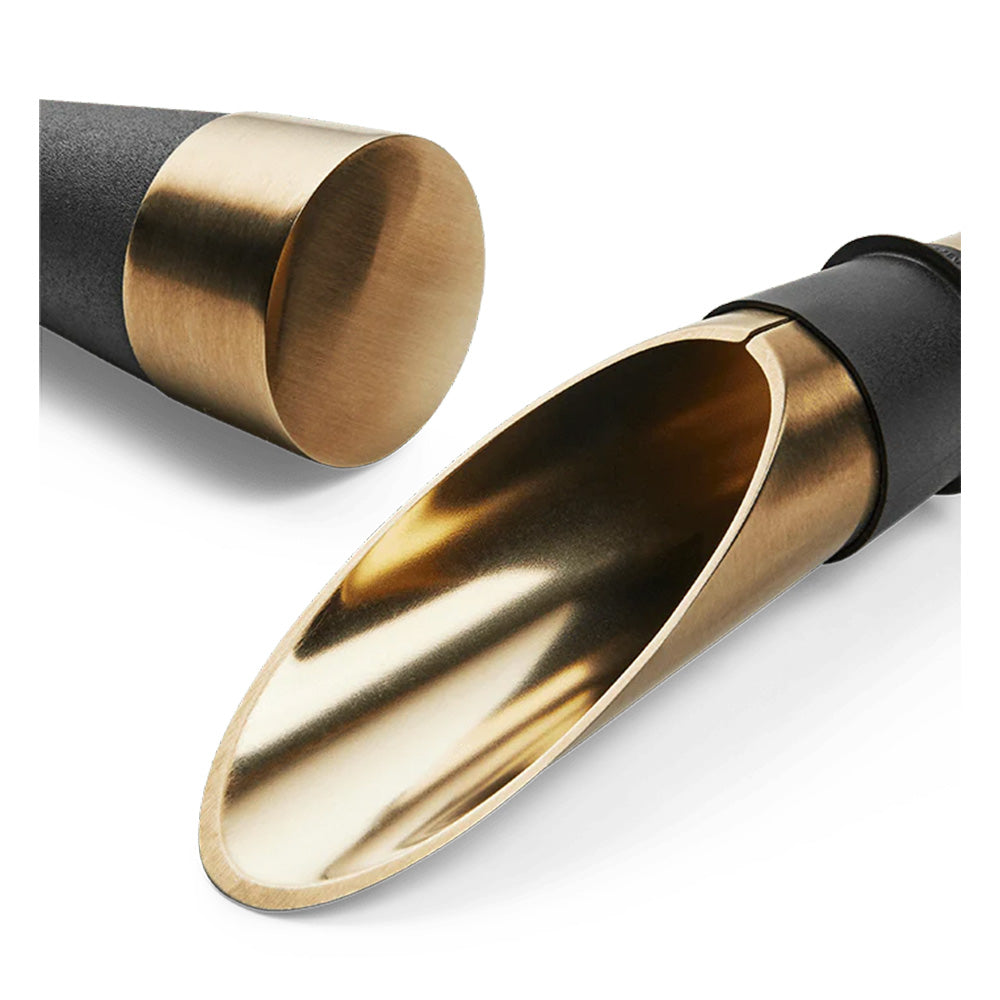 Rosendahl Grand Cru Barware Wine Stopper and Pourer - Black/Patinated Steel