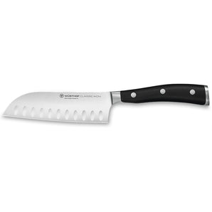 Wüsthof CLASSIC IKON 5" Santoku, Hollow Edge - Design and Grace