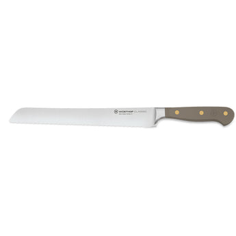 Wüsthof CLASSIC VELVET OYSTER 9" Bread Knife, Double-Serrated - Design and Grace