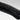 Close-up of the end of the textured black handle of a WÜSTHOF PERFORMER knife, with its trident logo