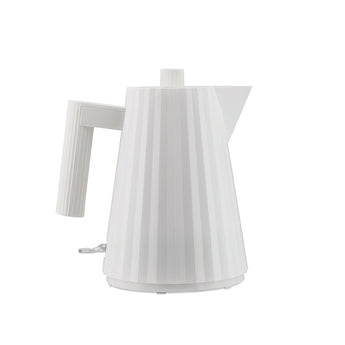 Alessi MDL06/1BUS Plissé Electric Kettle - 1 Ltr - White - Design and Grace