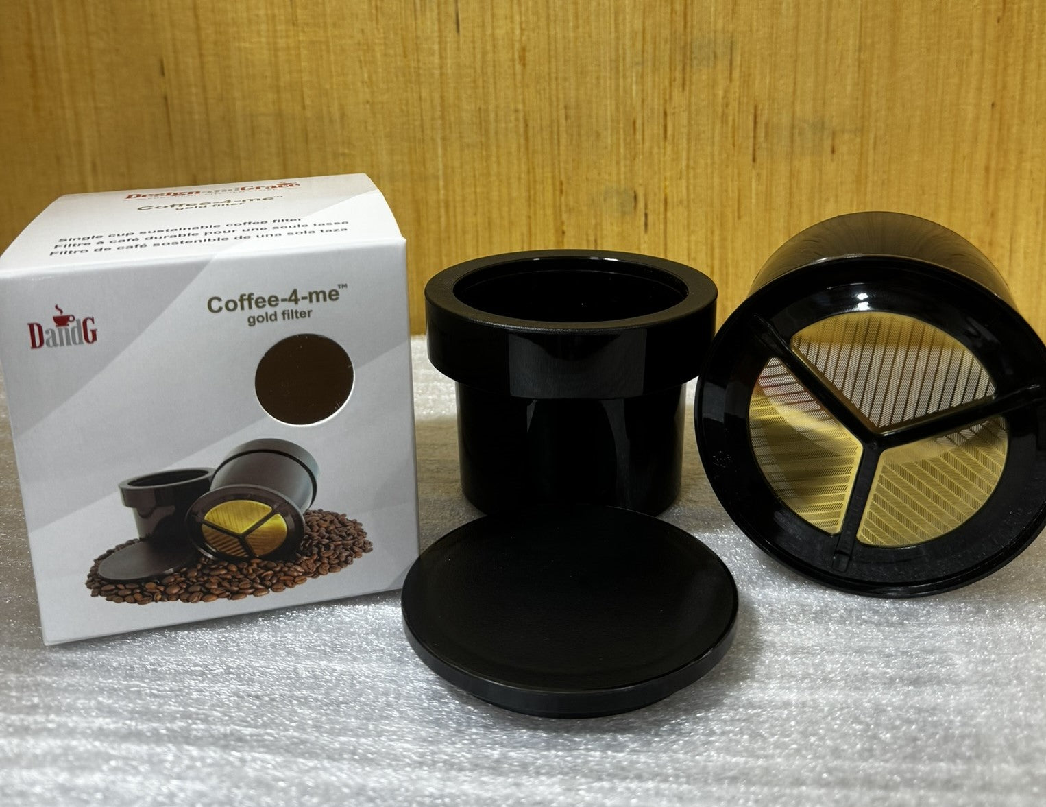 Designandgrace Coffee-4-me™ Single Cup Sustainable Gold Coffee Filter