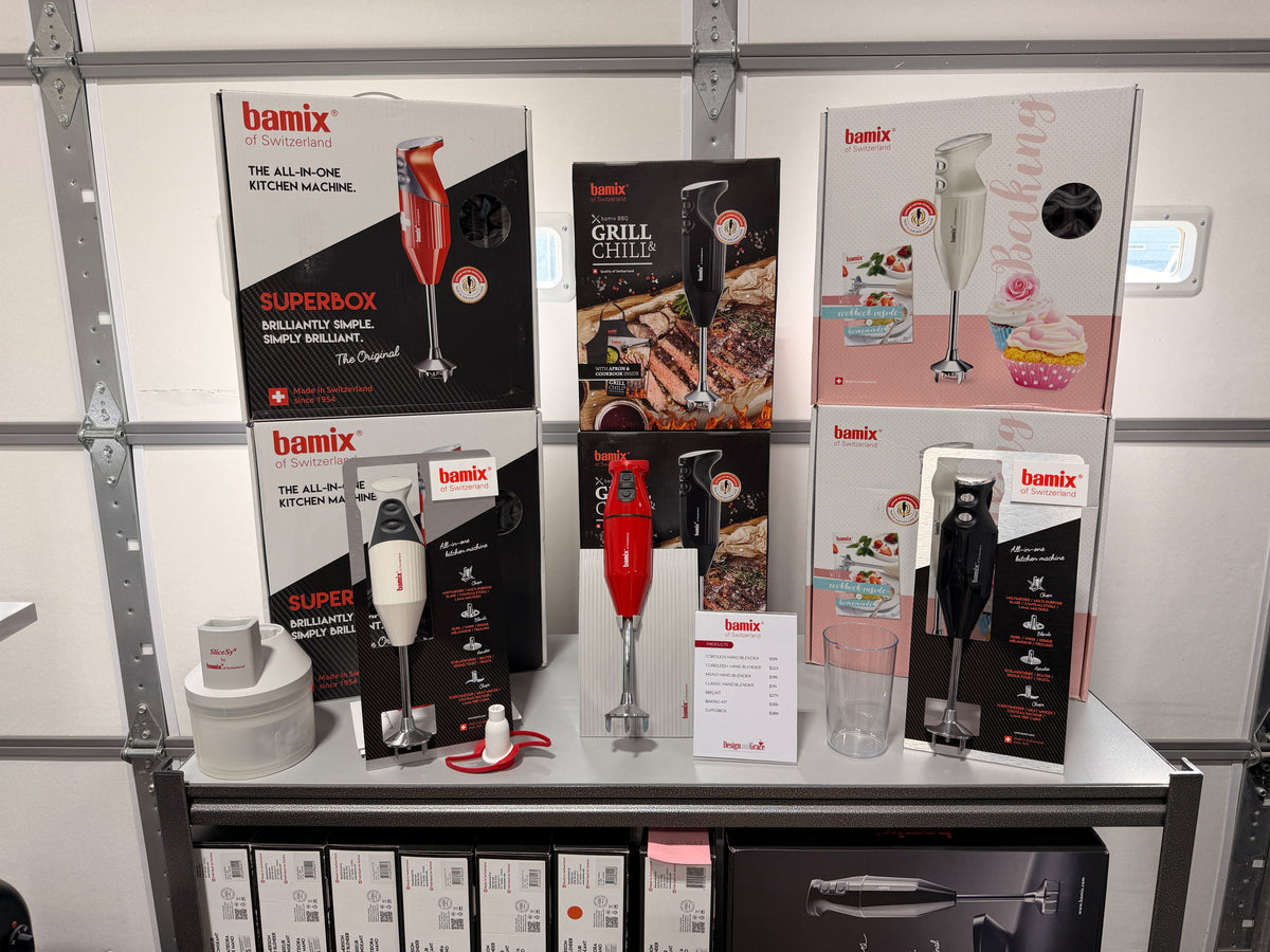 bamix hand blenders and gift boxes at the Design & Grace store in Argyle, Texas