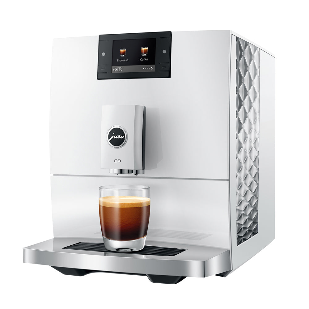 Jura C9 Piano White Coffee Machine 15738 - Design and Grace
