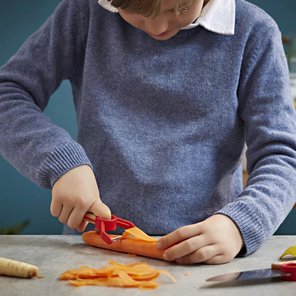 Opinel Le Petit Chef - Kids Cooking Knife Set - Red/Navy/Green