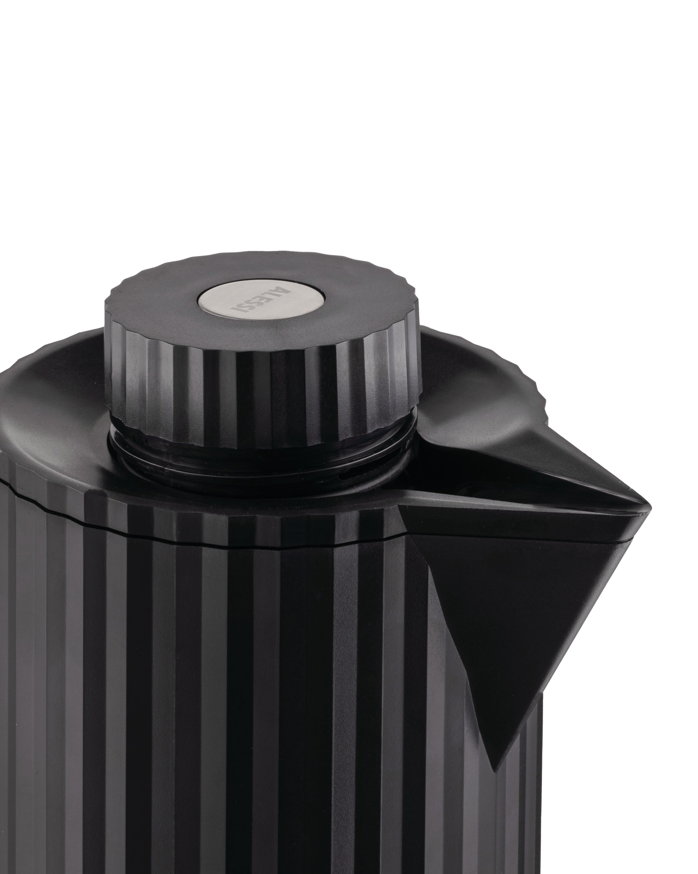 Alessi MDL12 B Plissé Thermo Insulated Jug - Black