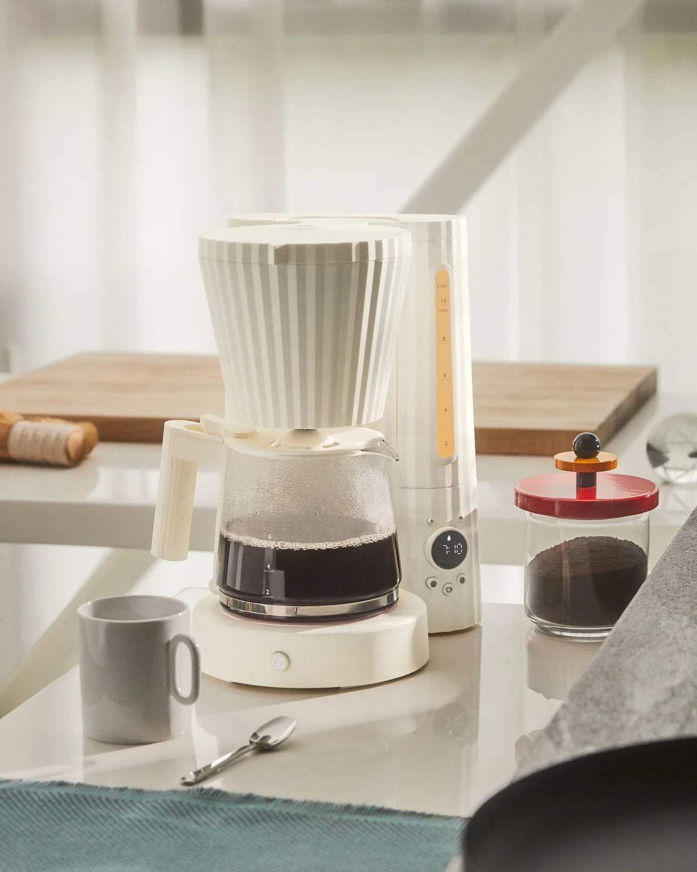 Alessi Plissé Drip Coffee Maker - White