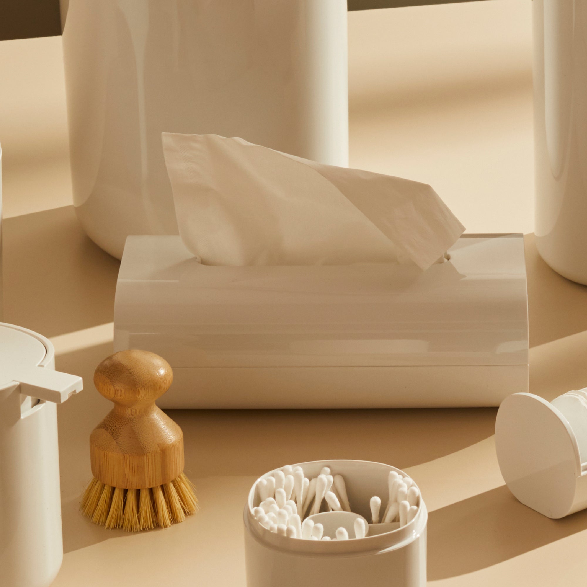 Alessi PL07 W Birillo Tissue Box - White - Design and Grace