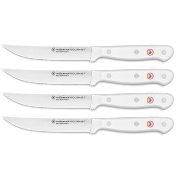 Wüsthof GOURMET 4pc Steak Knife Set White - Design and Grace