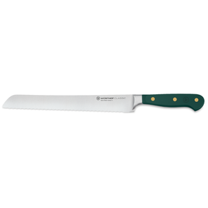 WÜSTHOF CLASSIC 9" Double-Serrated Bread Knife, Fresh Rosemary, on a white background