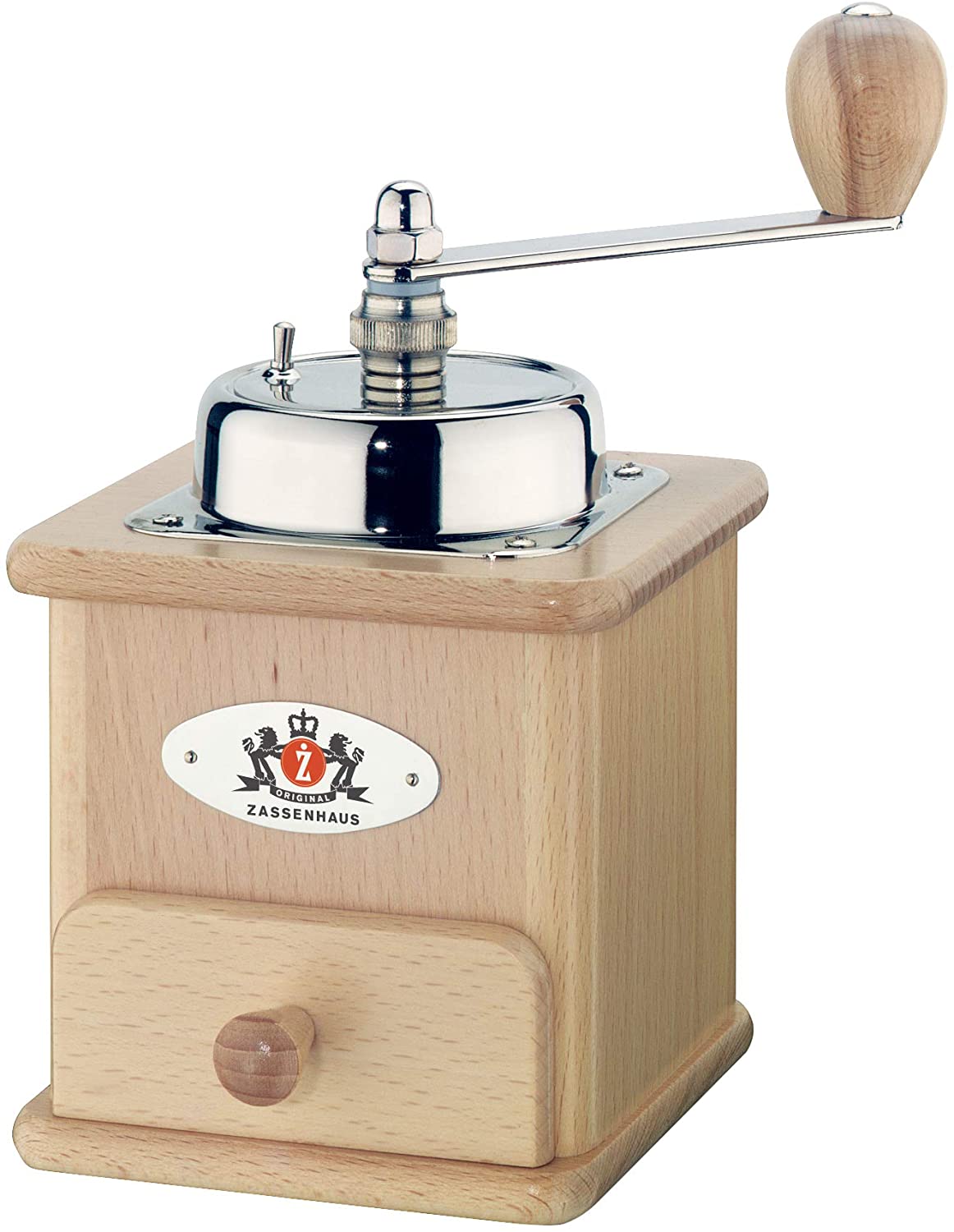 Zassenhaus "Brasilia" Manual Coffee Mill - Natural Beech Wood