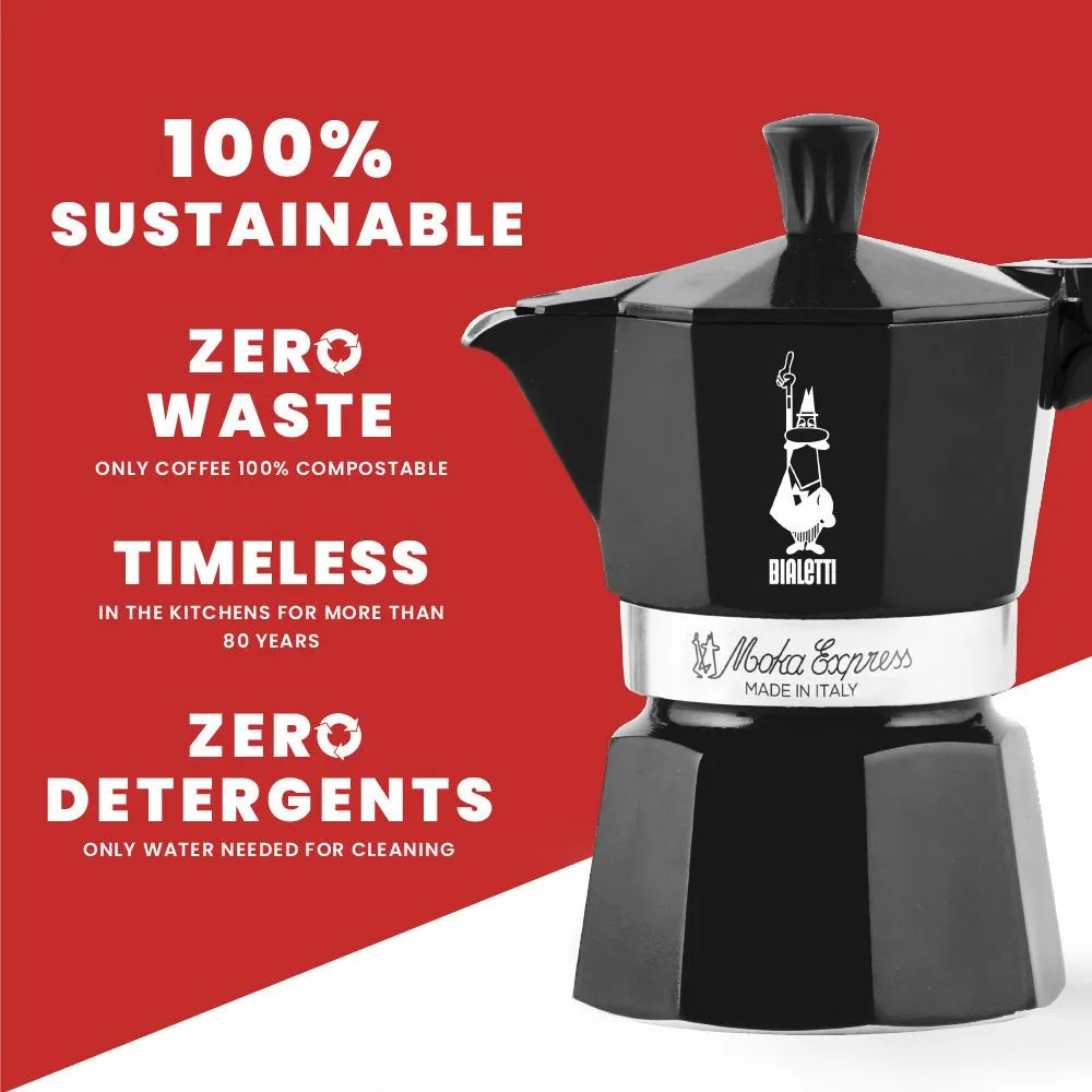 Bialetti - Moka Express - Black - Espresso Maker