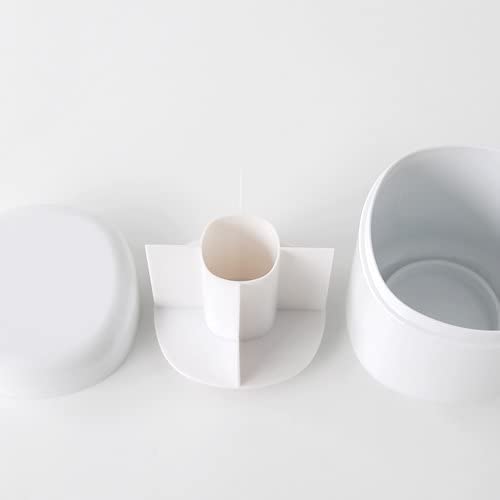 Alessi PL09 W Birillo Cotton Swabs Holder, White