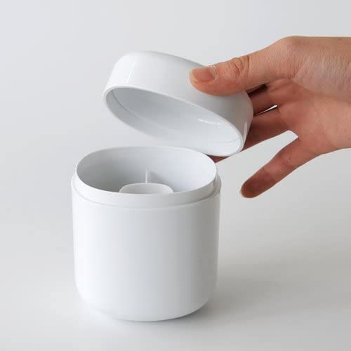 Alessi PL09 W Birillo Cotton Swabs Holder, White